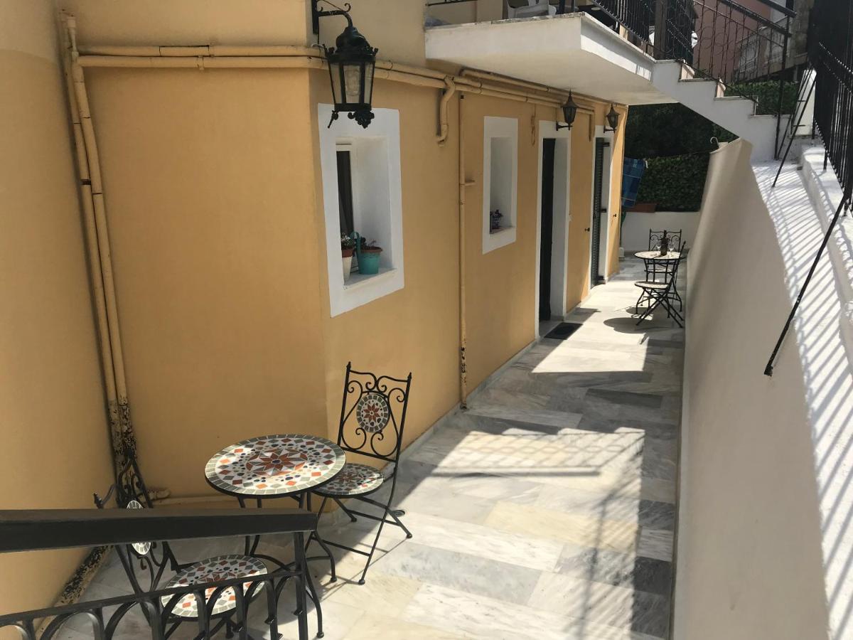 Schönes Familienappartement in Pelekas, Corfu mit Meerblick Exterior foto