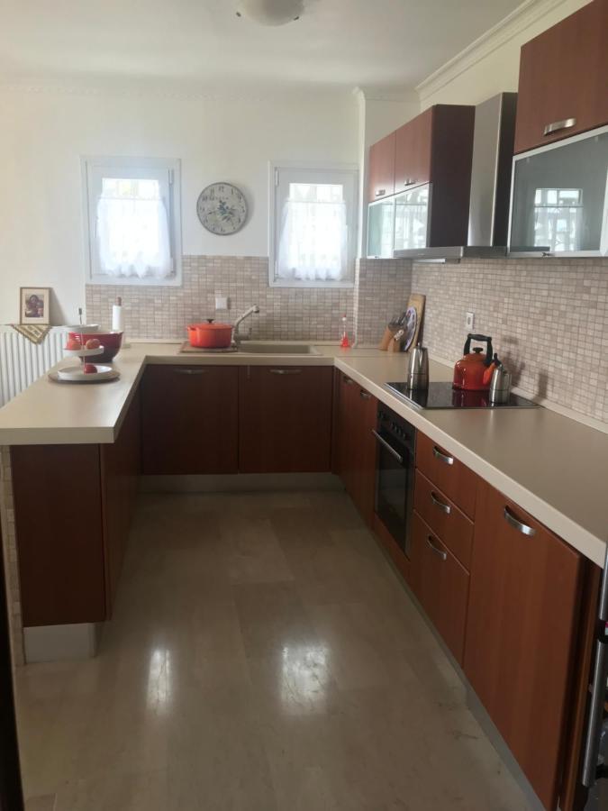 Schönes Familienappartement in Pelekas, Corfu mit Meerblick Exterior foto