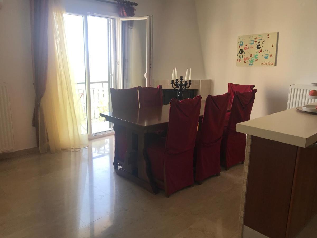 Schönes Familienappartement in Pelekas, Corfu mit Meerblick Exterior foto
