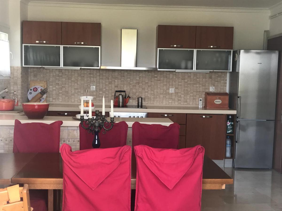 Schönes Familienappartement in Pelekas, Corfu mit Meerblick Exterior foto