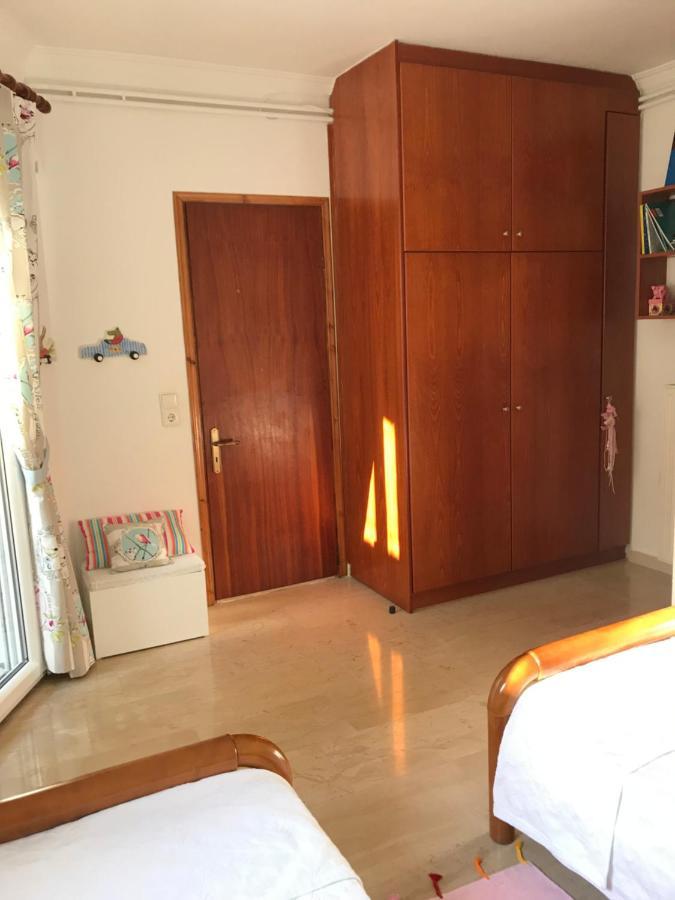 Schönes Familienappartement in Pelekas, Corfu mit Meerblick Exterior foto